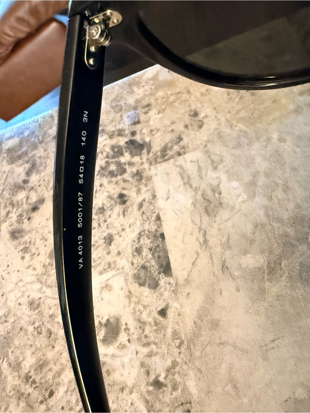 Valentino Black Oversized Cat-Eye Women's Sunglasses - Picture 3 of 4